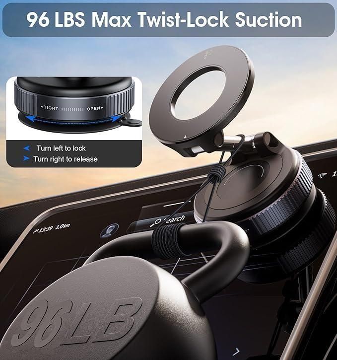 Vacuum Suction Magnetic Bracket Phone Holder